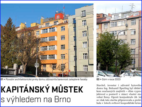 Kapitánský můstek s výhledem na Brno